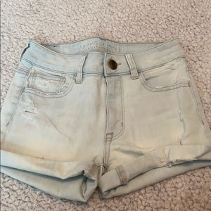 Light Wash Jean Shorts
